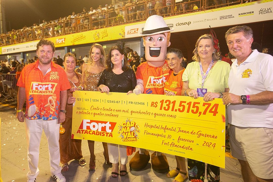 Fort Atacadista doa mais de R$ 131 mil para o Hospital Infantil Joana de Gusmão