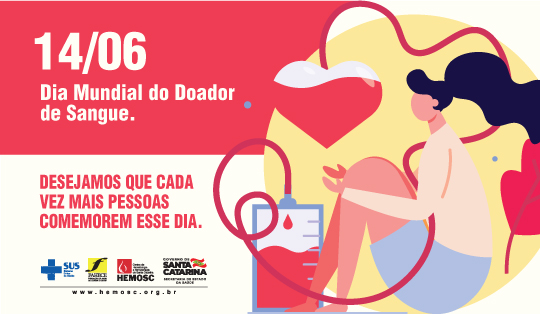Dia Mundial do Doador de Sangue é comemorado neste dia 14 de junho