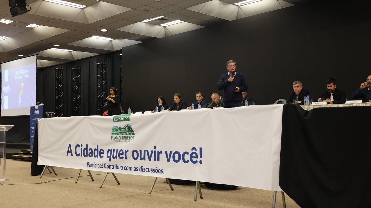 Audiência Pública Final do Plano Diretor de Florianópolis tem recorde de participação popular